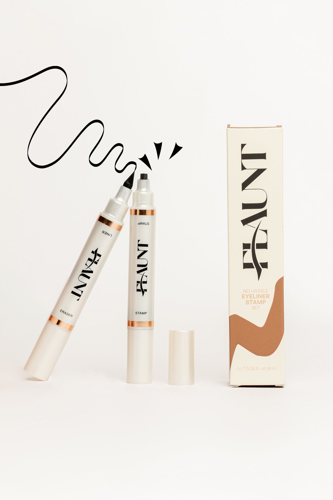 No Hassle Eyeliner Stamp Set - Black